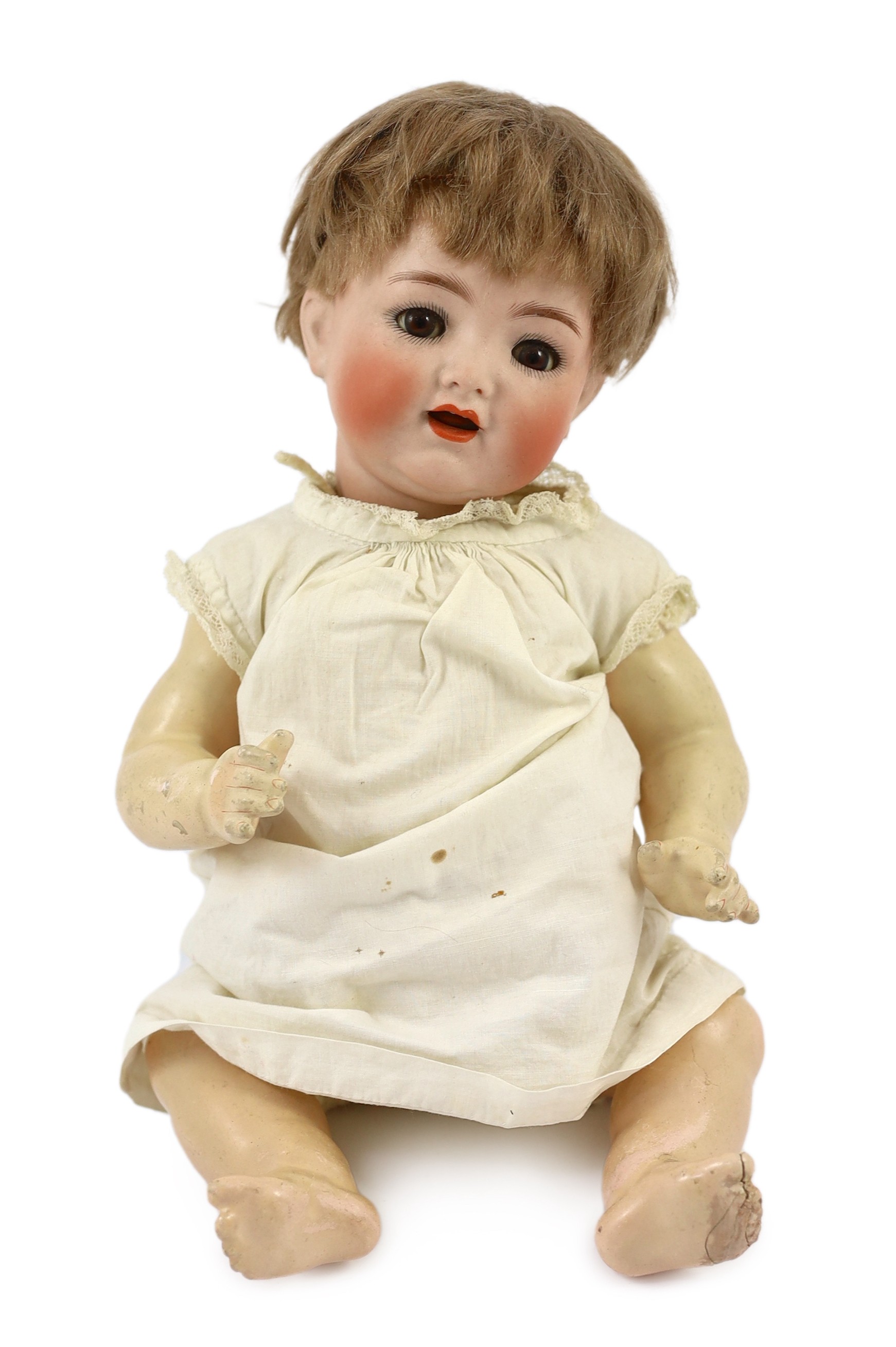 A Simon & Halbig / Kammer & Reinhardt bisque character doll, German, circa 1915, 14in.